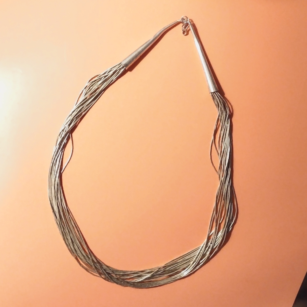 Vintage Liquid Silver Necklace